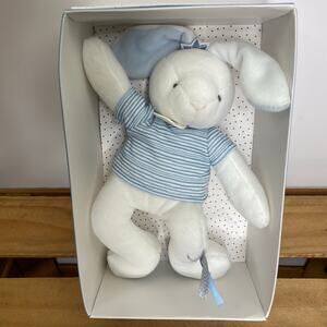 Duoduo Bunny Matelot Pantin white blue bunny baby boy in box